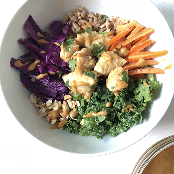 Thai Chicken Buddha Bowls With Spicy Peanut Sauce Recipe | United ...